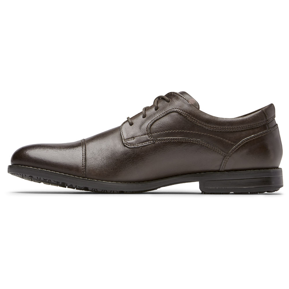 Rockport Oxfords For Mens Brown - Mykel Cap Toe - XZ6487320